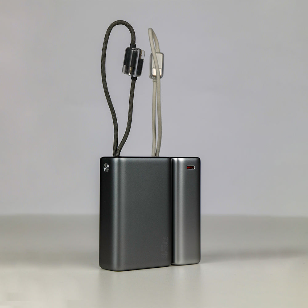 LZEL Neurode 20K Pd45W Mini Power Bank Pd3.0 & Qc3.0 | Usb-C Cable & Lighting Cable