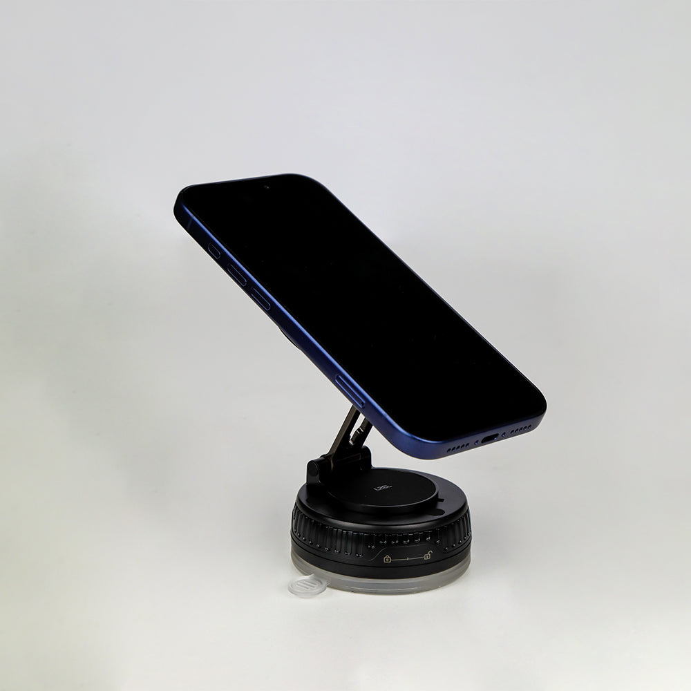 LZEL Magvortex Flex Vacuum Suction Phone Holder 360Â° Rotation | Black
