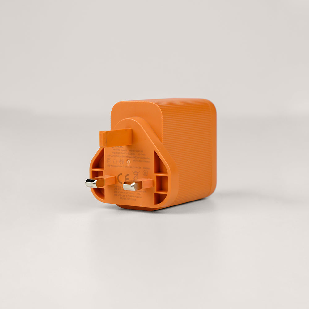 aslitec VexoraGaN 65W â Compact GaN Charger, USB-A  Dual USB-C Triple Ports