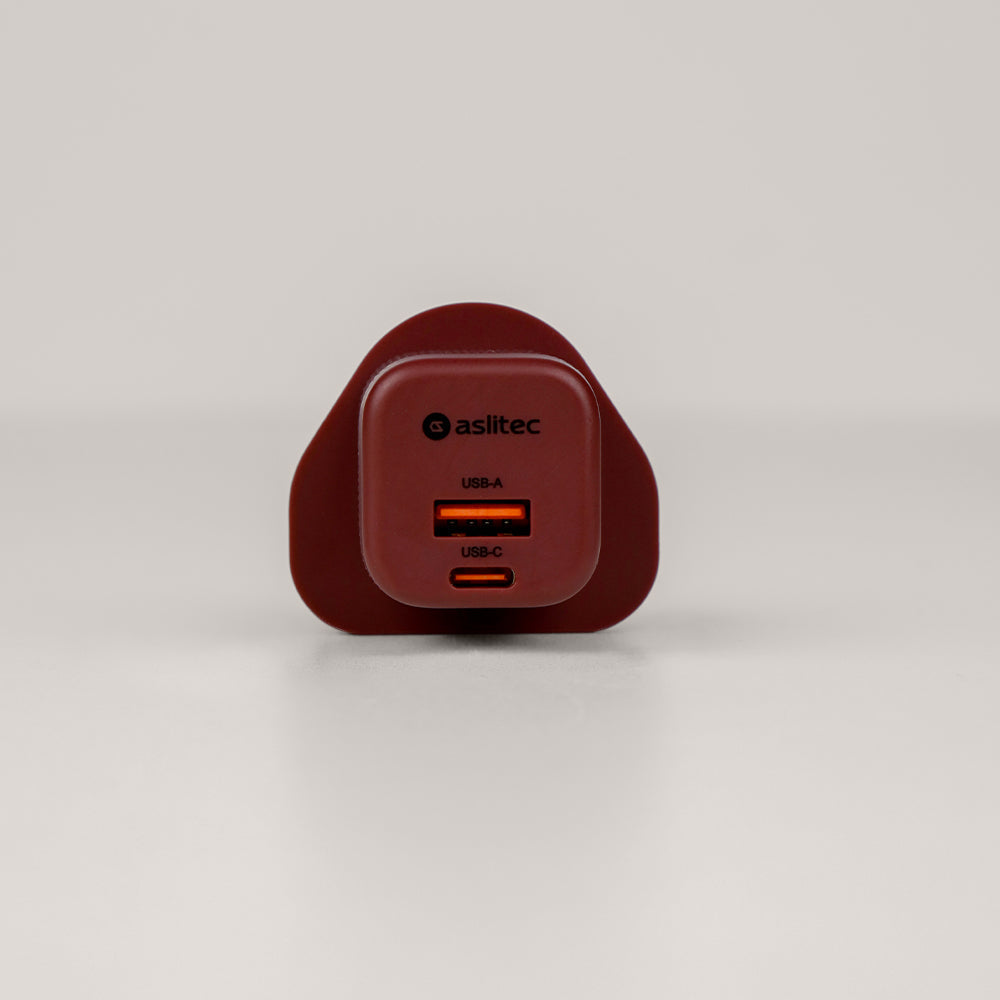 aslitec VexoraGaN 35W â€“ Premium GaN Charger, Dual USB-A + USB-C Ports