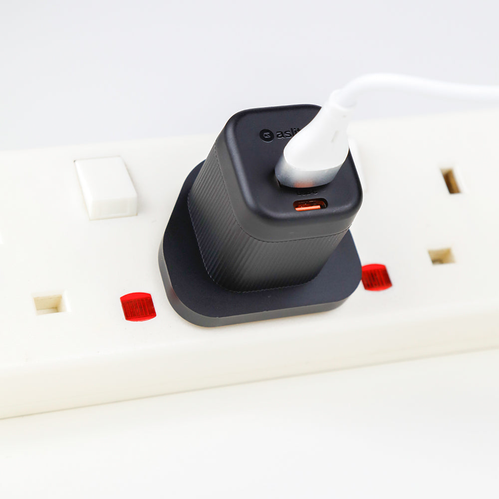 aslitec VexoraGaN 35W â€“ Premium GaN Charger, Dual USB-A + USB-C Ports