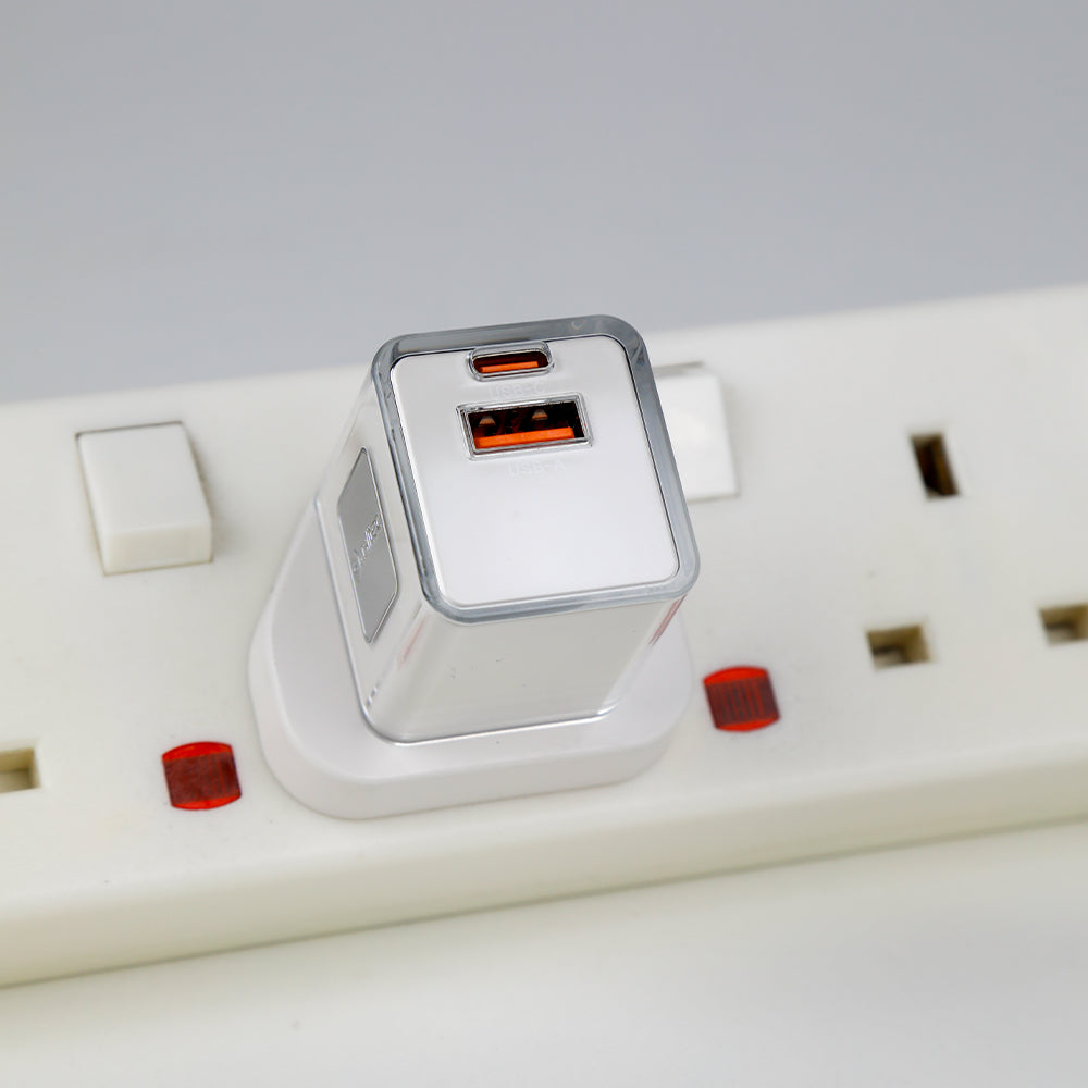 aslitec VoltiqueGaN 35W â€“ Premium GaN Charger, Dual USB-A + USB-C Ports