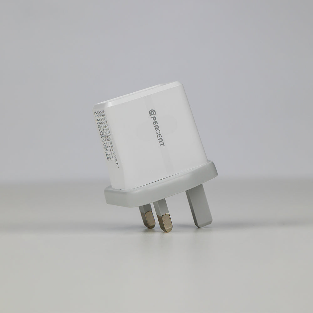90 Percent ThunderNeo Volt+ 20W Dual Port Wall Charger | White