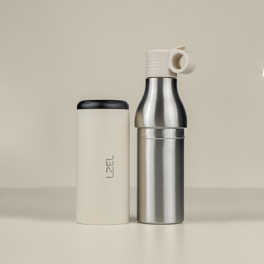 LZEL Natura Elva Vacuum Bottle Dual 400â€¯mL + 400â€¯mL