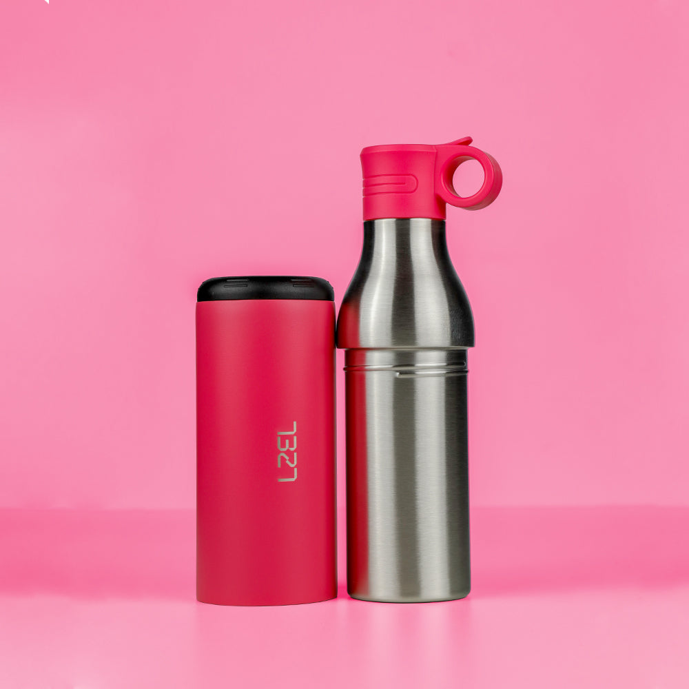 LZEL Natura Elva Vacuum Bottle Dual 400â€¯mL + 400â€¯mL