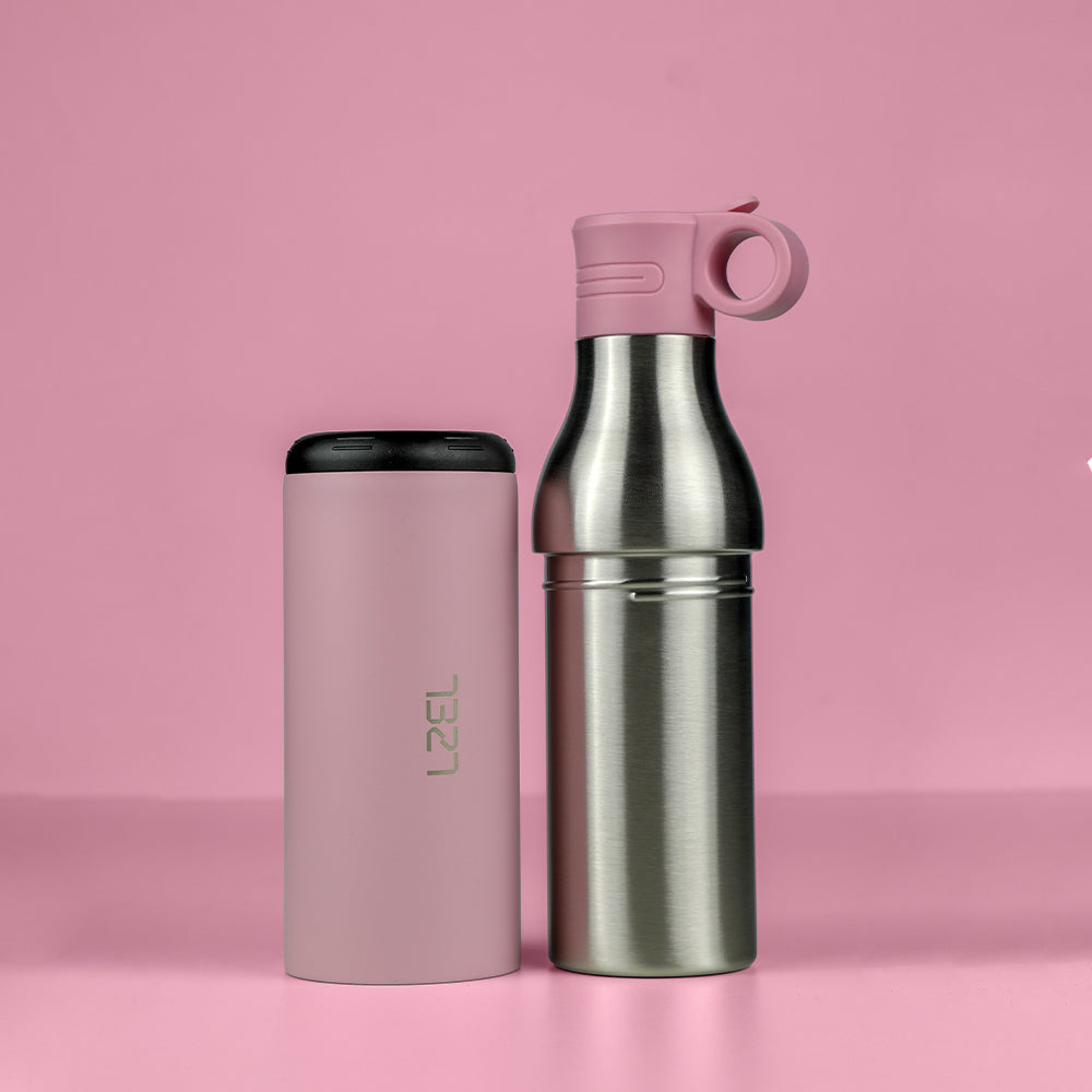 LZEL Natura Elva Vacuum Bottle Dual 400â€¯mL + 400â€¯mL