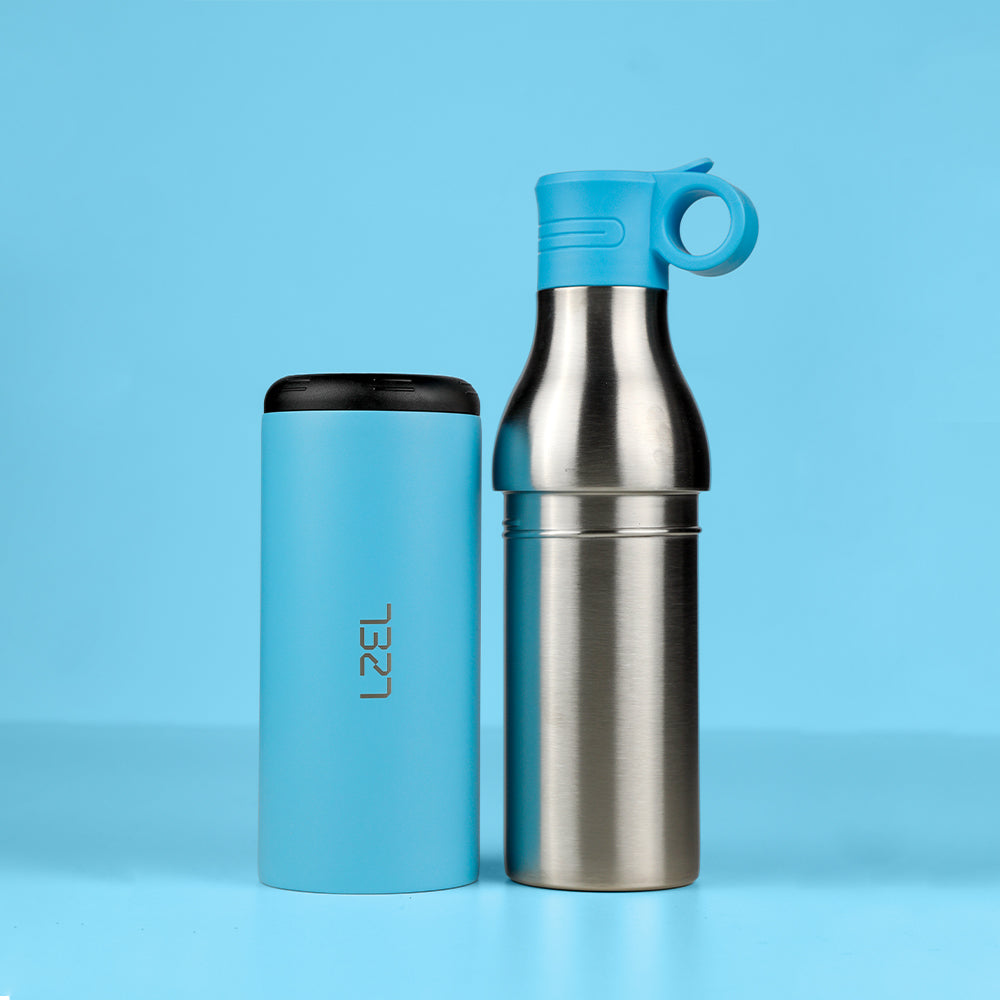 LZEL Natura Elva Vacuum Bottle Dual 400â€¯mL + 400â€¯mL