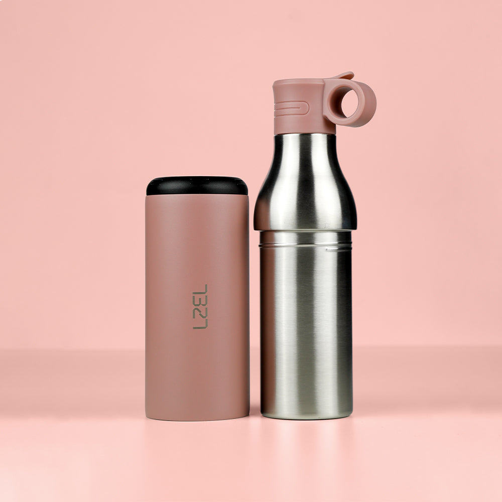 LZEL Natura Elva Vacuum Bottle Dual 400â€¯mL + 400â€¯mL