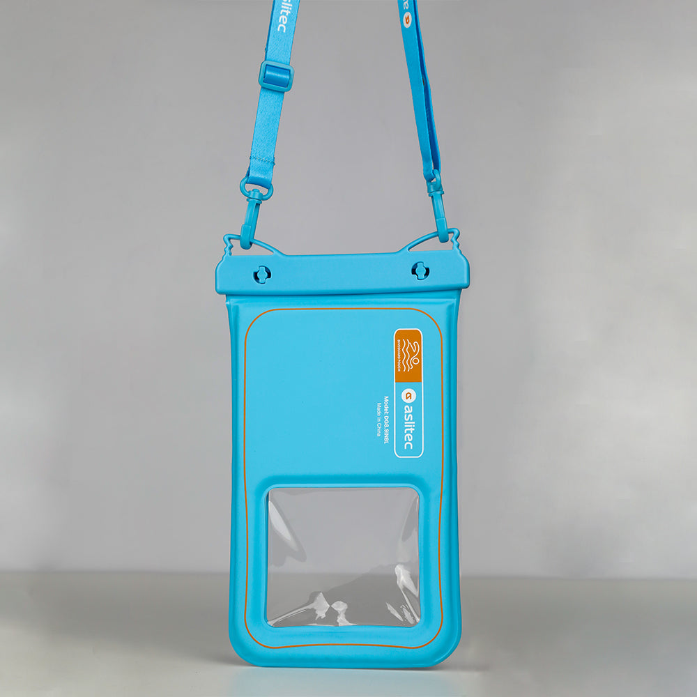 aslitec DIVEGUARD Pouch IP8X Waterproof Floating Phone Pouch With Touch Screen Access Fit Up to 8.9 inch