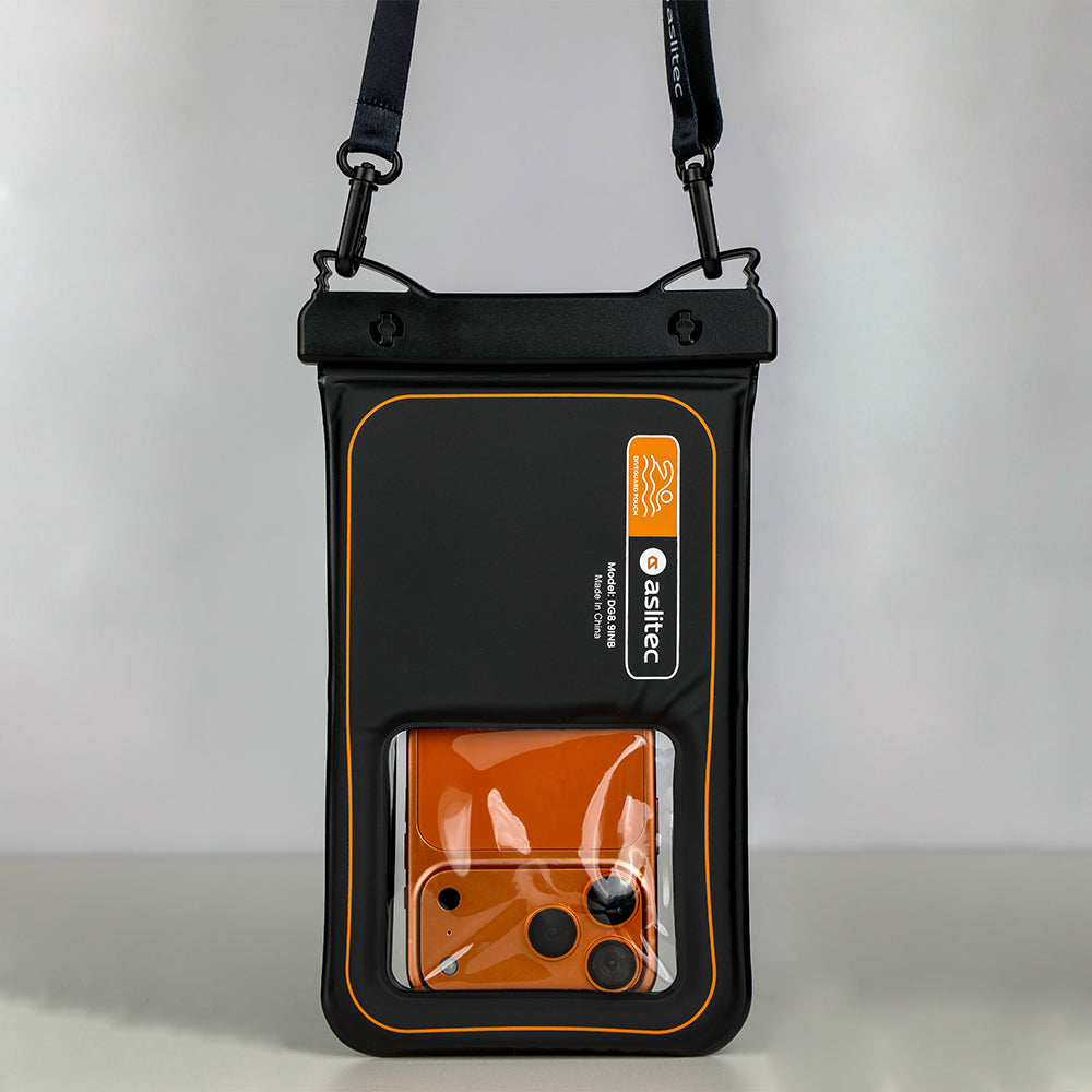 aslitec DIVEGUARD Pouch IP8X Waterproof Floating Phone Pouch With Touch Screen Access Fit Up to 8.9 inch