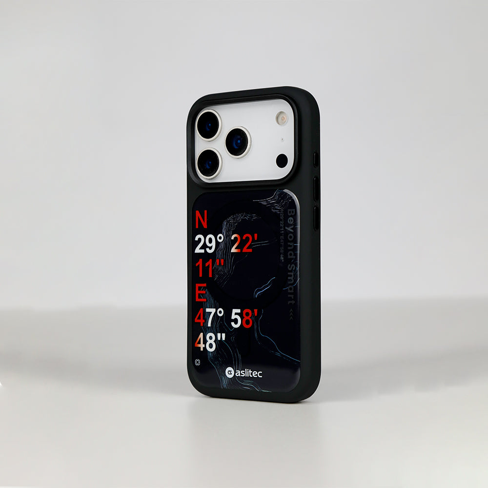 aslitec GEOMAG Premium Silicone MagSafe Case with Metal Accents for iPhone 18 Pro & 18 Pro Max