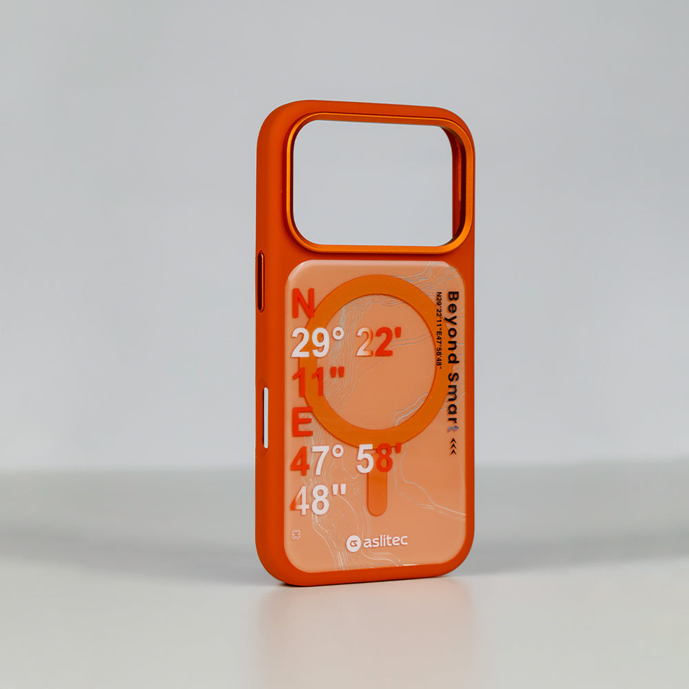 aslitec GEOMAG Premium Silicone MagSafe Case with Metal Accents for iPhone 18 Pro & 18 Pro Max