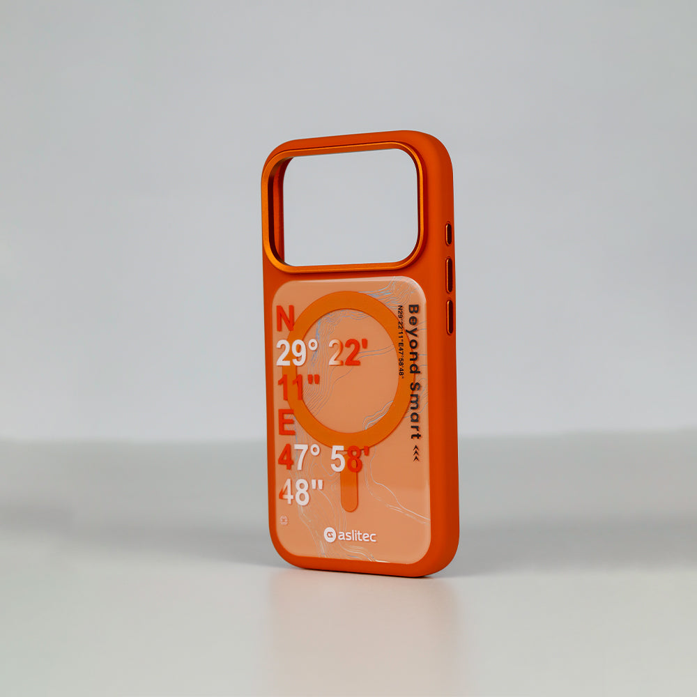 aslitec GEOMAG Premium Silicone MagSafe Case with Metal Accents for iPhone 18 Pro & 18 Pro Max