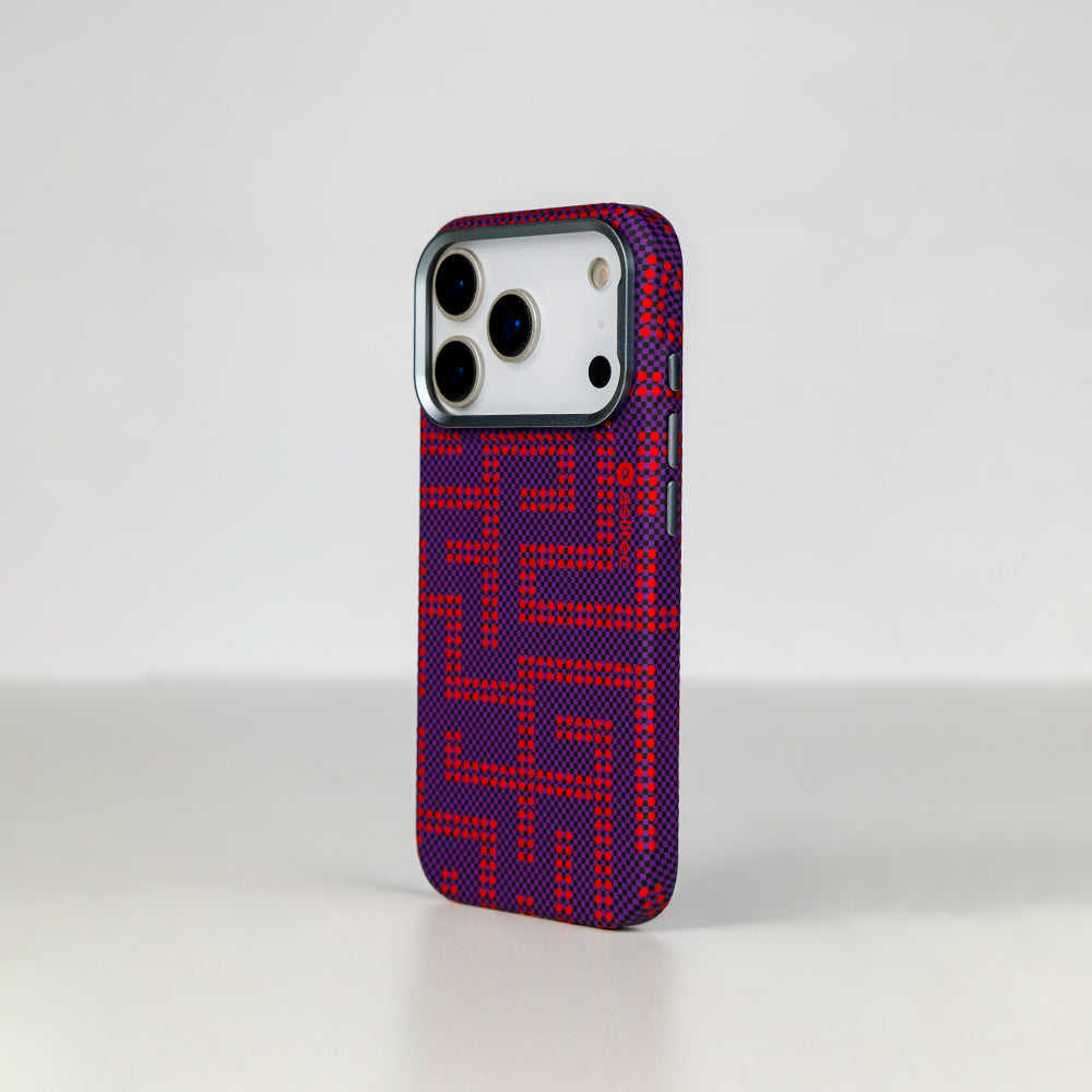 aslitec MAZEMAG MagSafe Case with Maze Pattern & Metal Accents for iPhone 18 Pro & 18 Pro Max