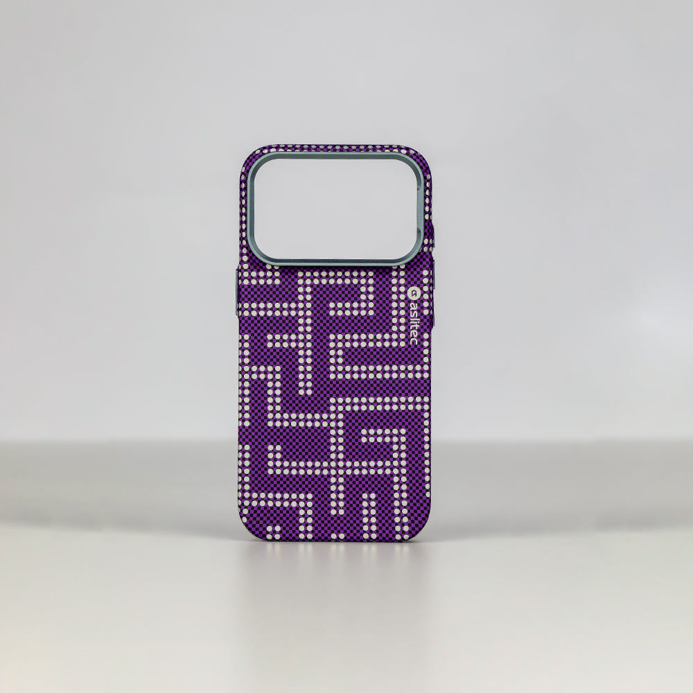 aslitec MAZEMAG MagSafe Case with Maze Pattern & Metal Accents for iPhone 18 Pro & 18 Pro Max