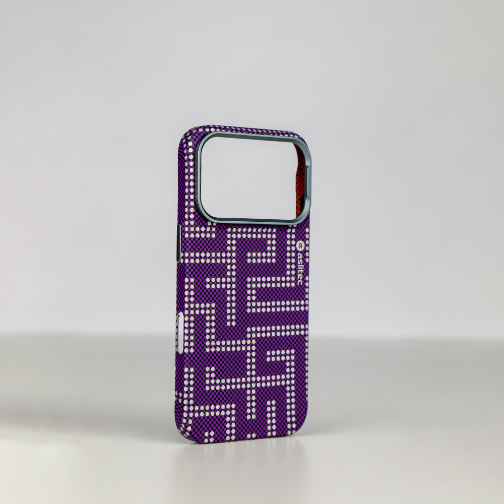 aslitec MAZEMAG MagSafe Case with Maze Pattern & Metal Accents for iPhone 18 Pro & 18 Pro Max