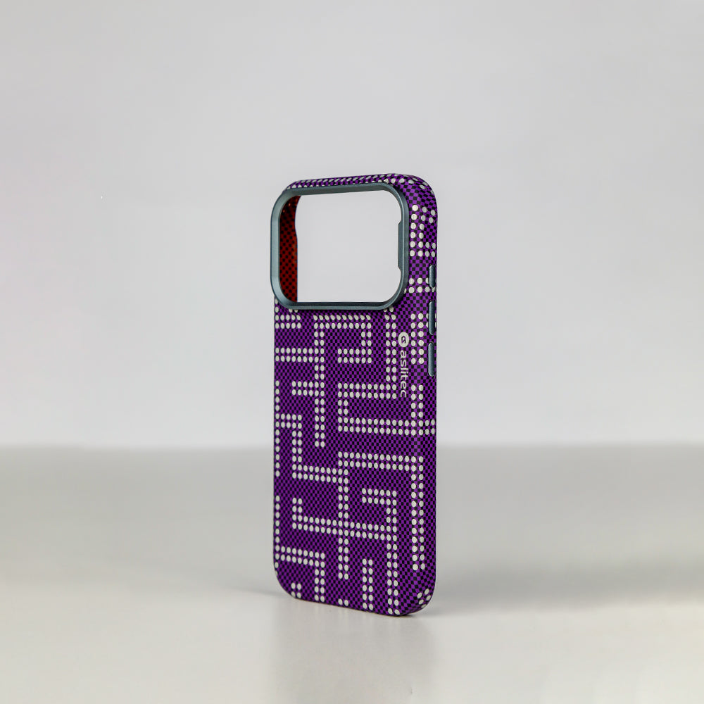 aslitec MAZEMAG MagSafe Case with Maze Pattern & Metal Accents for iPhone 18 Pro & 18 Pro Max
