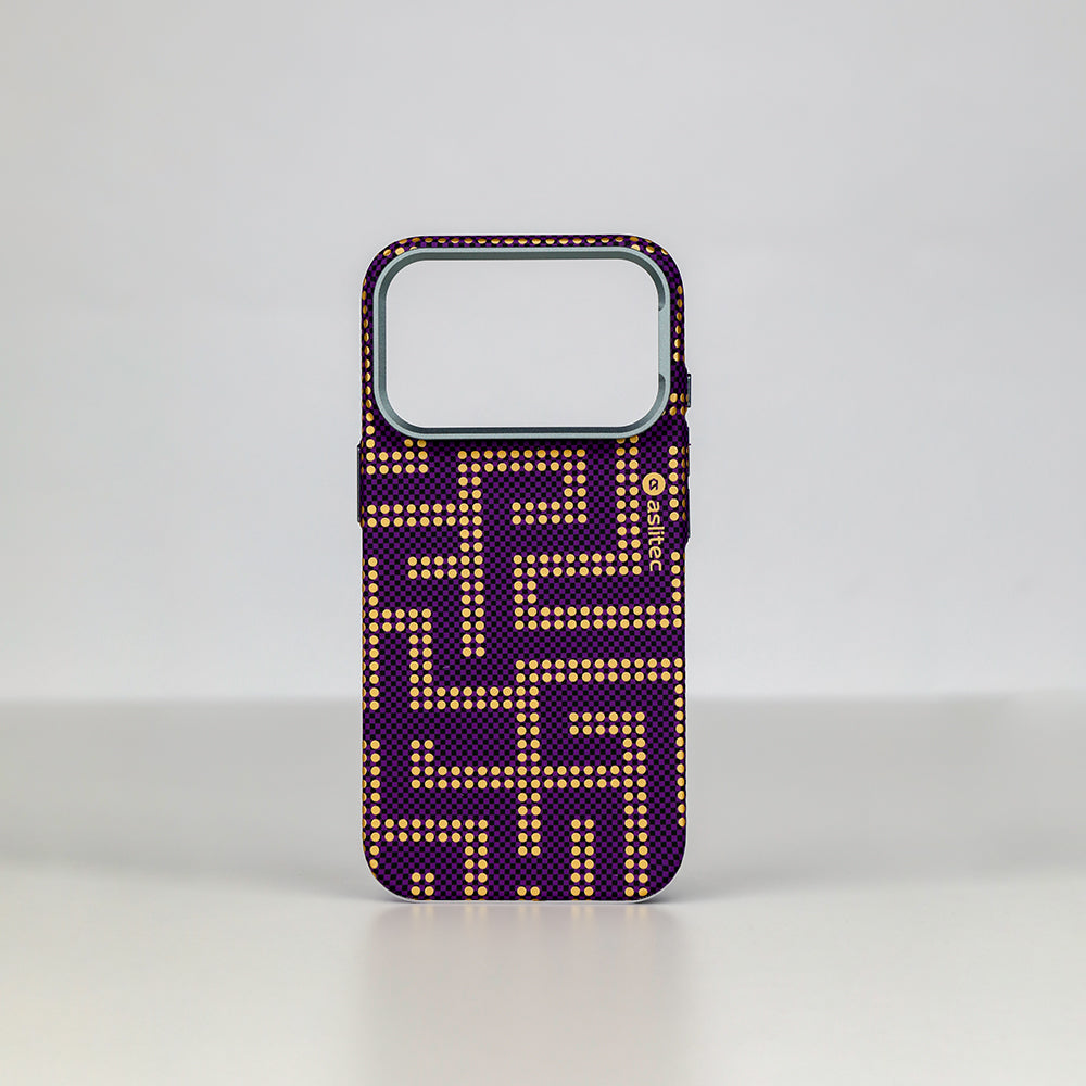 aslitec MAZEMAG MagSafe Case with Maze Pattern & Metal Accents for iPhone 18 Pro & 18 Pro Max