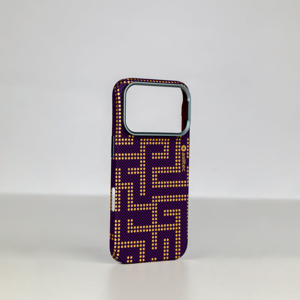 aslitec MAZEMAG MagSafe Case with Maze Pattern & Metal Accents for iPhone 18 Pro & 18 Pro Max