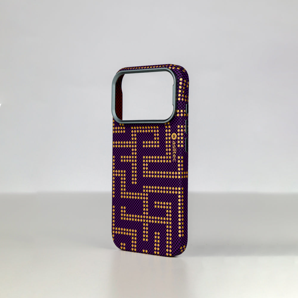 aslitec MAZEMAG MagSafe Case with Maze Pattern & Metal Accents for iPhone 18 Pro & 18 Pro Max