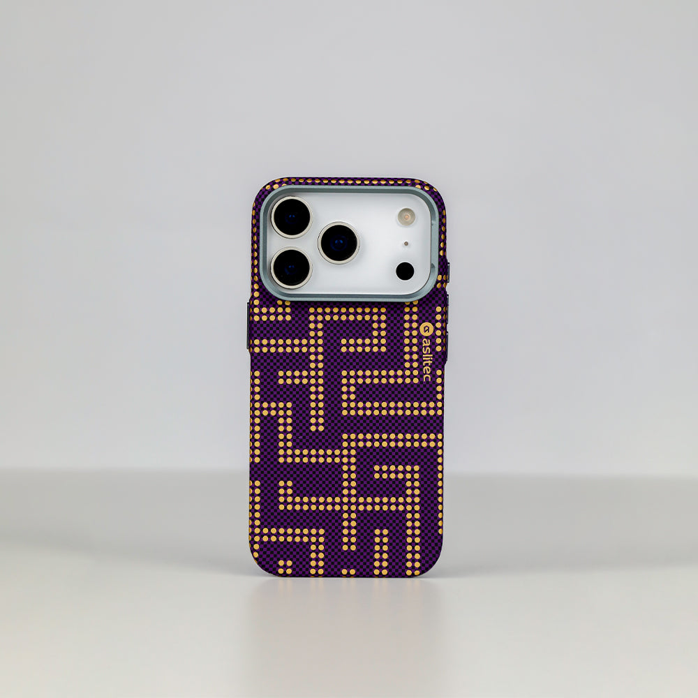 aslitec MAZEMAG MagSafe Case with Maze Pattern & Metal Accents for iPhone 18 Pro & 18 Pro Max