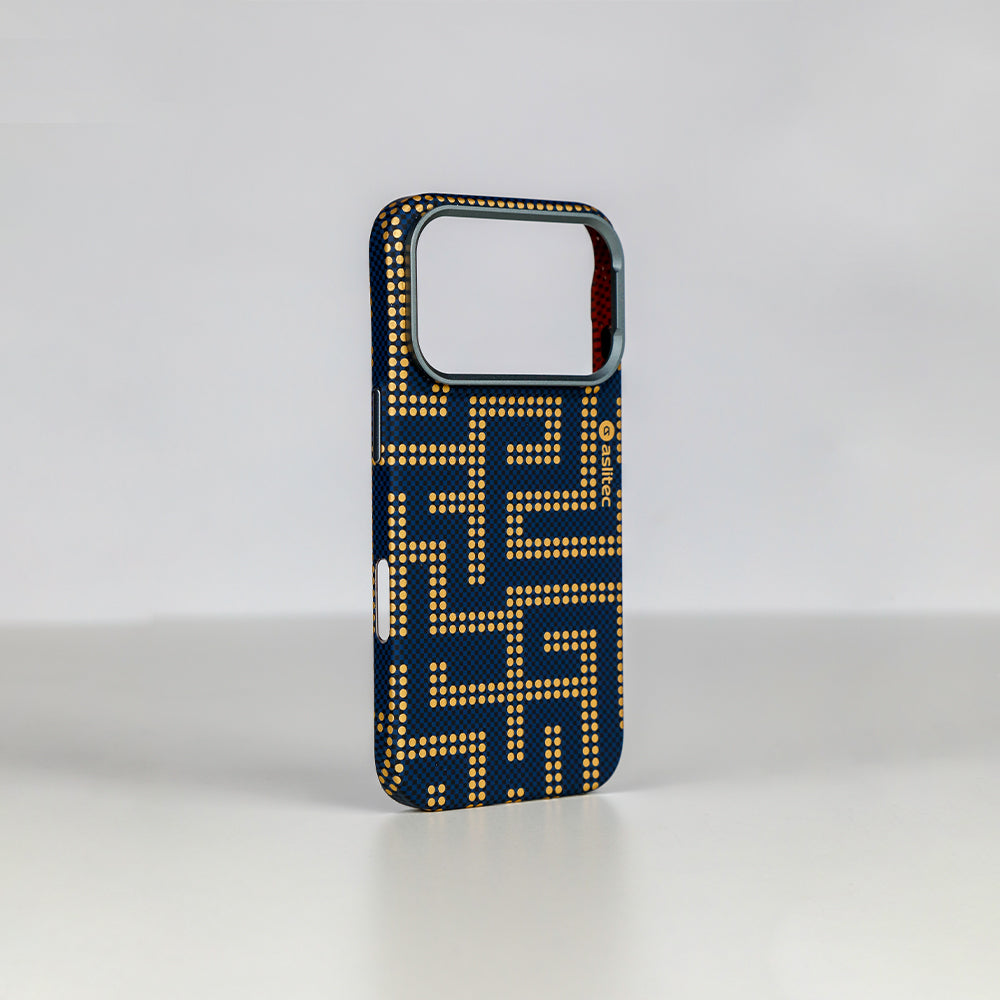 aslitec MAZEMAG MagSafe Case with Maze Pattern & Metal Accents for iPhone 18 Pro & 18 Pro Max