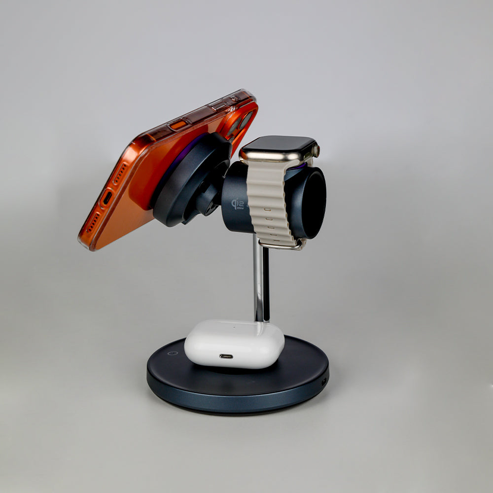 LZEL FlexDock Series 3-in-1 Magnetic Desktop Wireless Charger