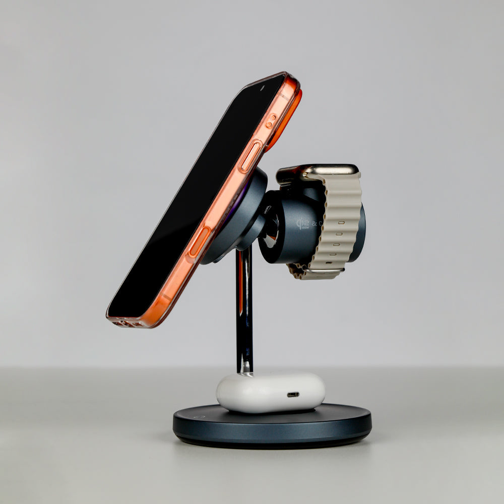 LZEL FlexDock Series 3-in-1 Magnetic Desktop Wireless Charger