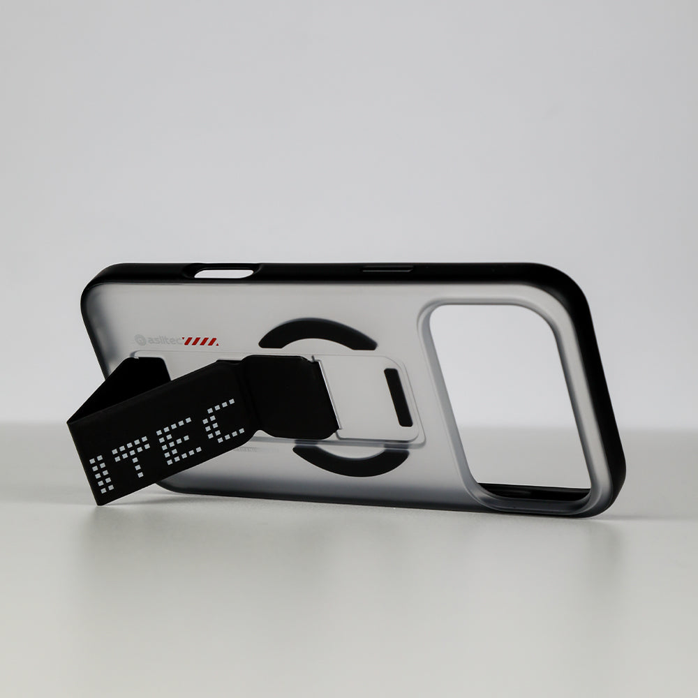 aslitec MATTMAG Matte MagSafe Case with Leather Kickstand for iPhone 18 Pro Max