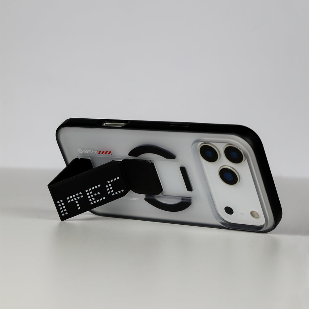 aslitec MATTMAG Matte MagSafe Case with Leather Kickstand for iPhone 18 Pro Max