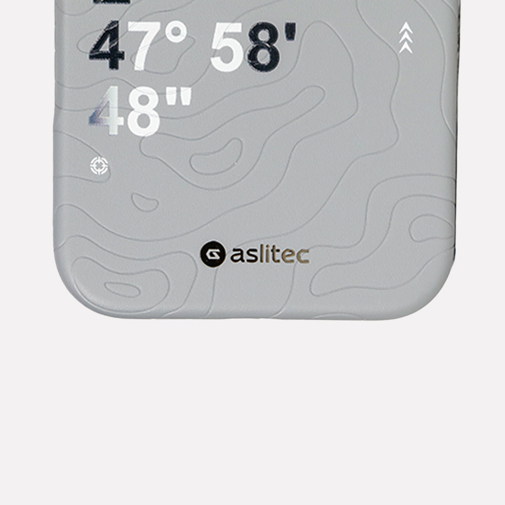 aslitec Geomag Coordinate Sophisticared Leather Magsafe Case With Coordinate Design Case For iPhone 18 Pro