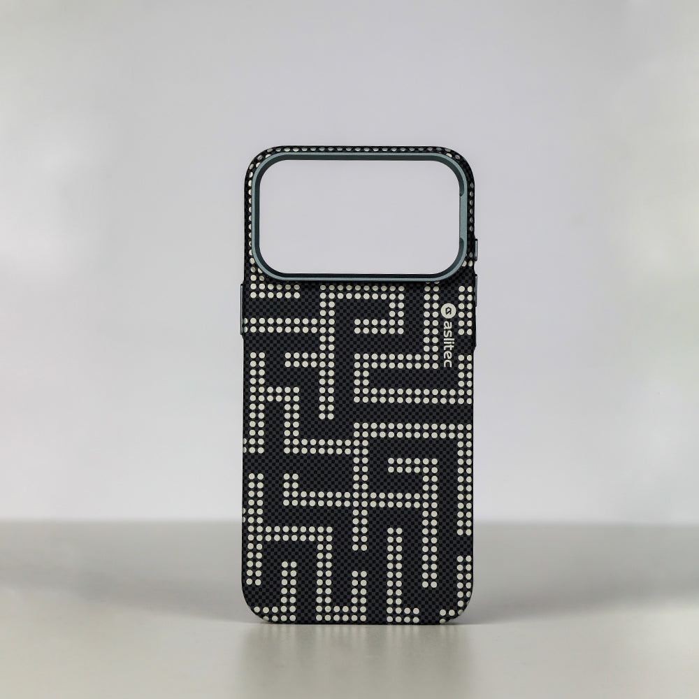 aslitec MAZEMAG MagSafe Case with Metal Accents & Maze Pattern for iPhone 18 Pro & 18 Pro Max