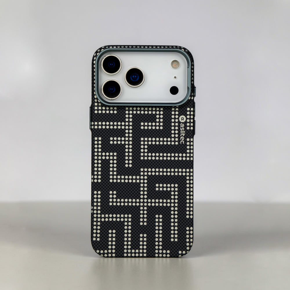 aslitec MAZEMAG MagSafe Case with Metal Accents & Maze Pattern for iPhone 18 Pro Max