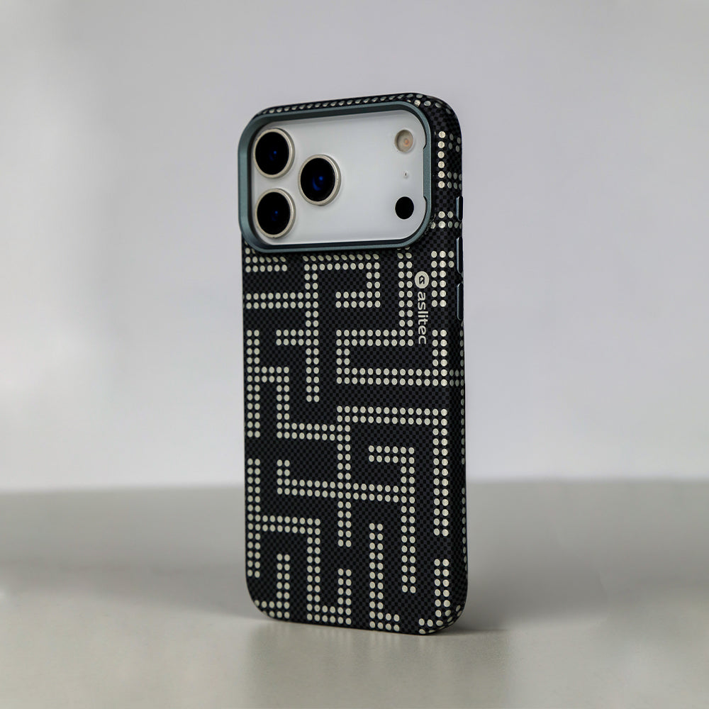 aslitec MAZEMAG MagSafe Case with Metal Accents & Maze Pattern for iPhone 18 Pro Max