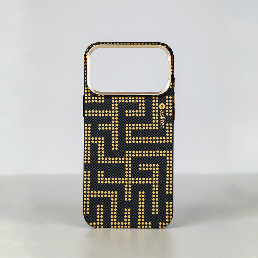 aslitec MAZEMAG MagSafe Case with Metal Accents & Maze Pattern for iPhone 18 Pro