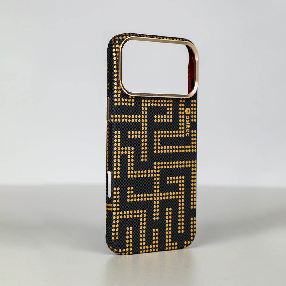 aslitec MAZEMAG MagSafe Case with Metal Accents & Maze Pattern for iPhone 18 Pro Max