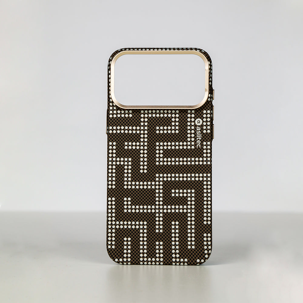 aslitec MAZEMAG MagSafe Case with Metal Accents & Maze Pattern for iPhone 18 Pro Max