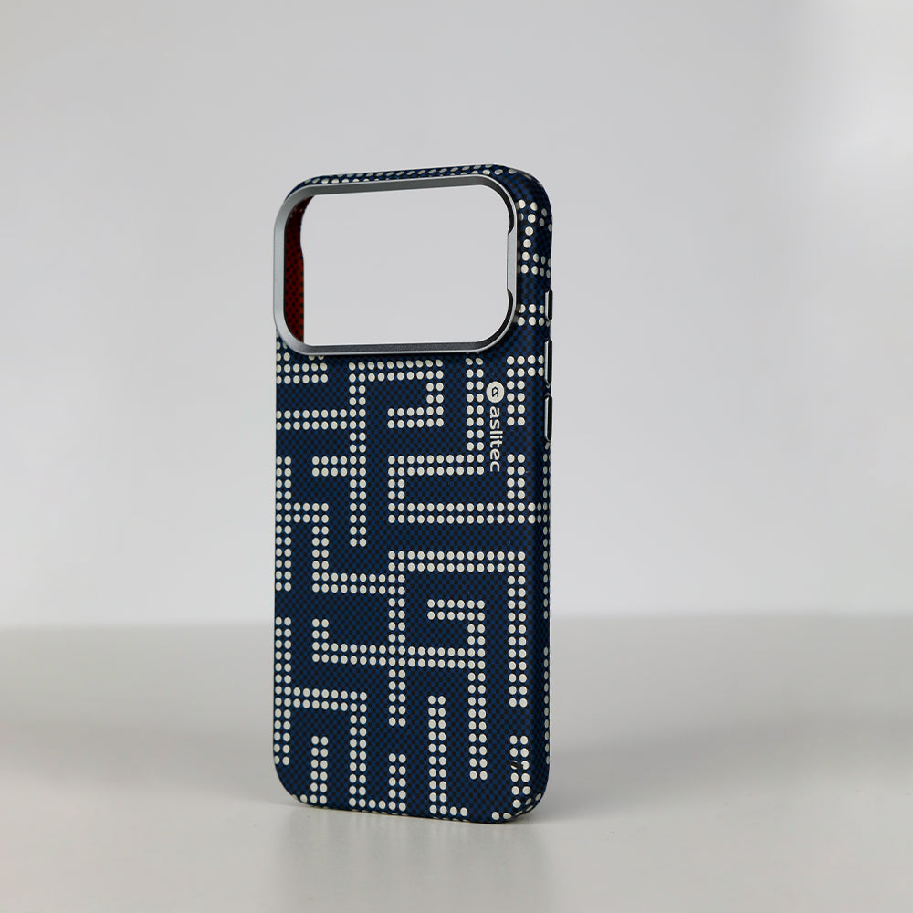 aslitec MAZEMAG MagSafe Case with Metal Accents & Maze Pattern for iPhone 18 Pro