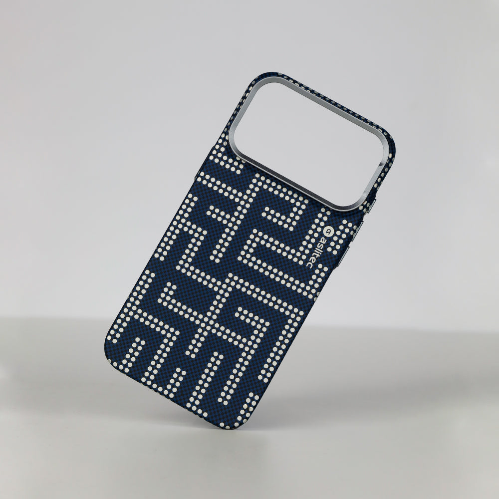 aslitec MAZEMAG MagSafe Case with Metal Accents & Maze Pattern for iPhone 18 Pro