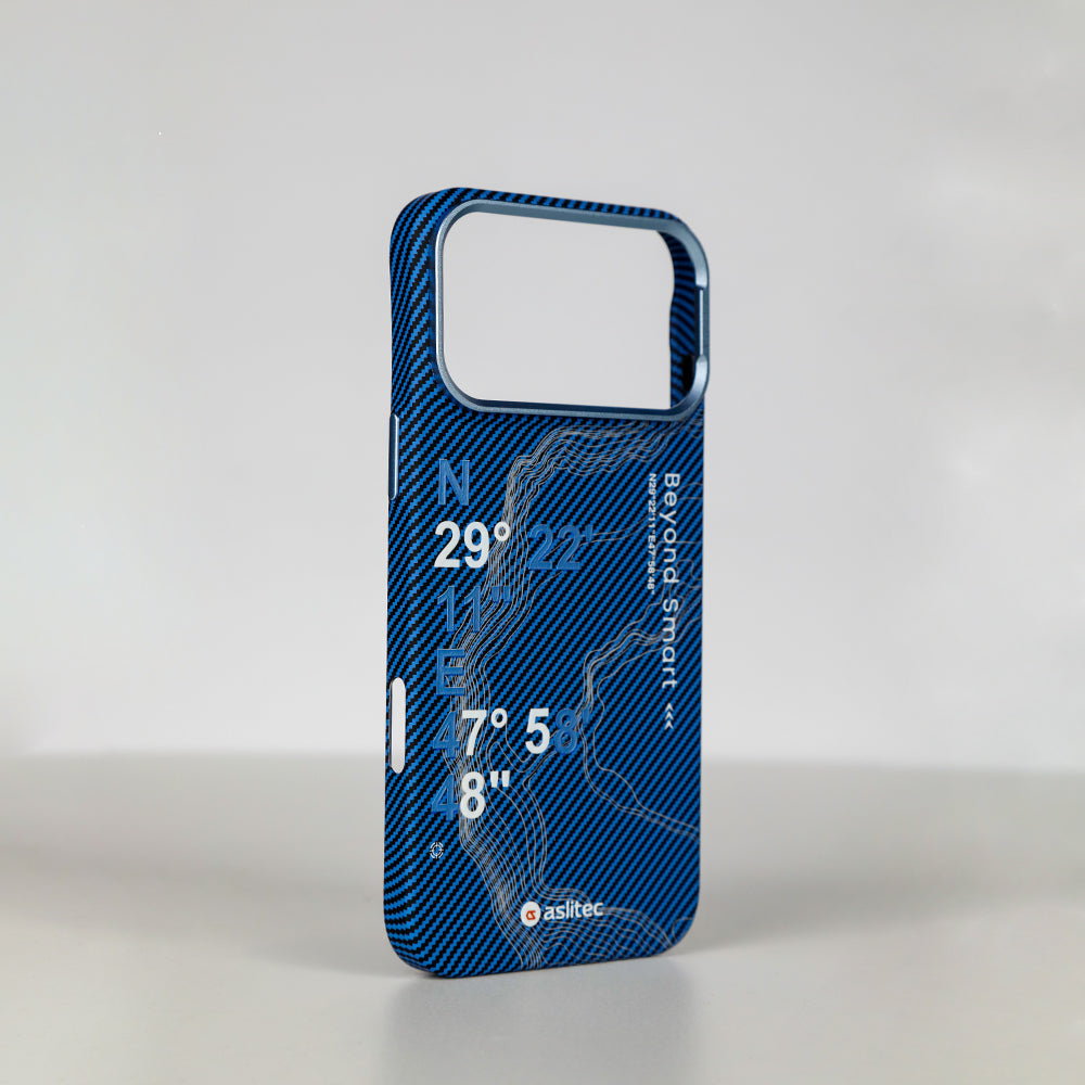 aslitec Geomag Armor Metal Accents Magsafe Case Wit Coordinates Design Case For iPhone 18 Pro Max