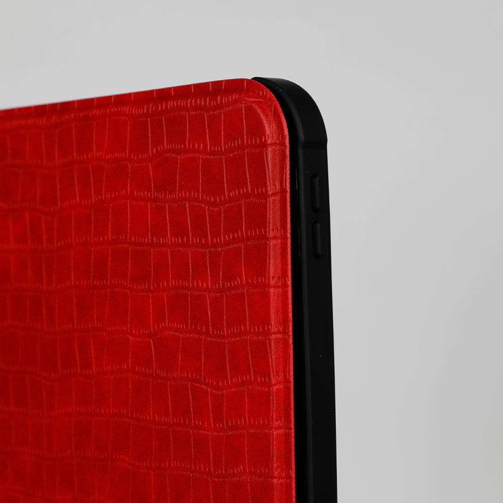 Smart High Quality Croc Pattern Leather Case for iPad A16 11-inch 2025 & iPad 10.9-inch 2022