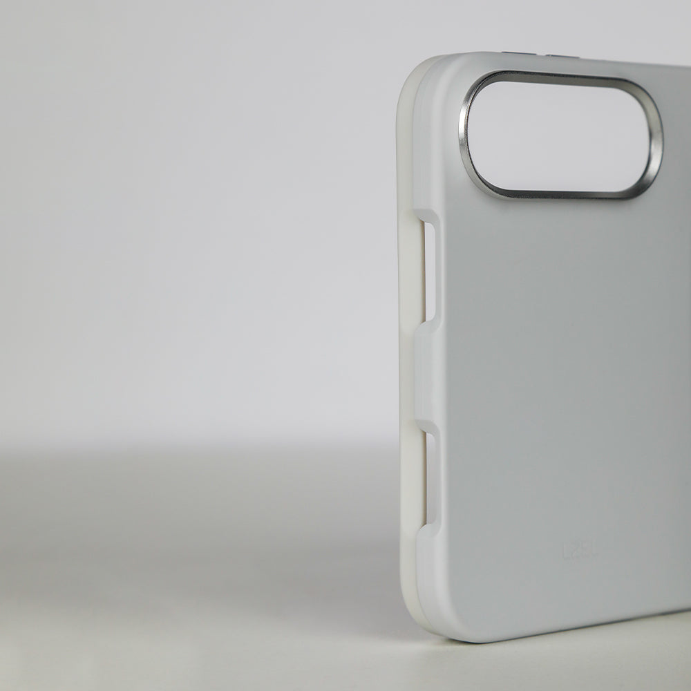LZEL SILICORE Premium Silicone MagSafe Case with Metal Camera Frame for iPhone Duo