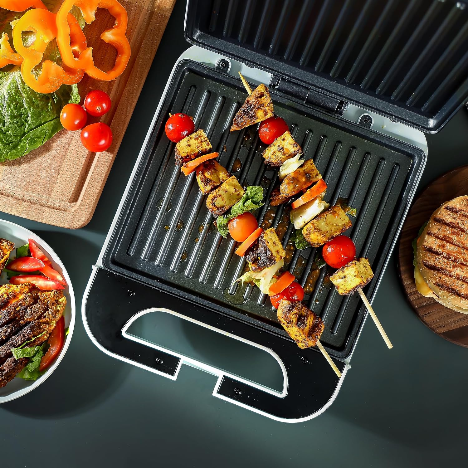Geepas Grill Maker â€“ Non-Stick Plates, Overheat Protection