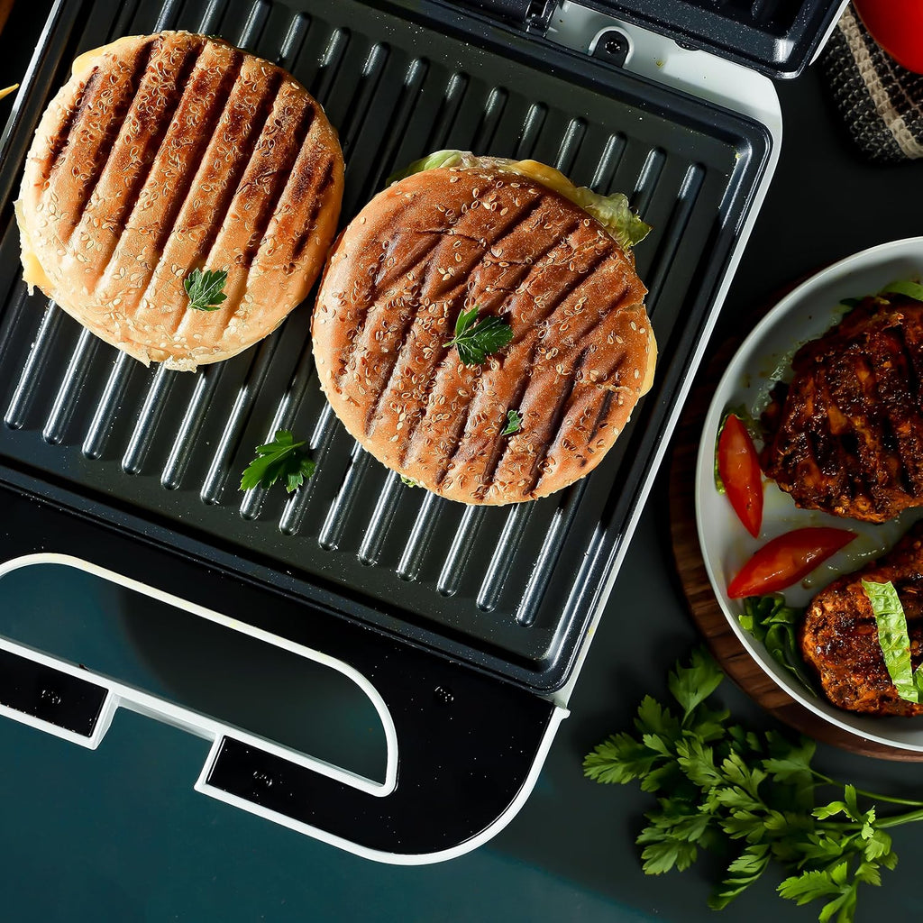 Geepas Grill Maker â?? Non-Stick Plates, Overheat Protection