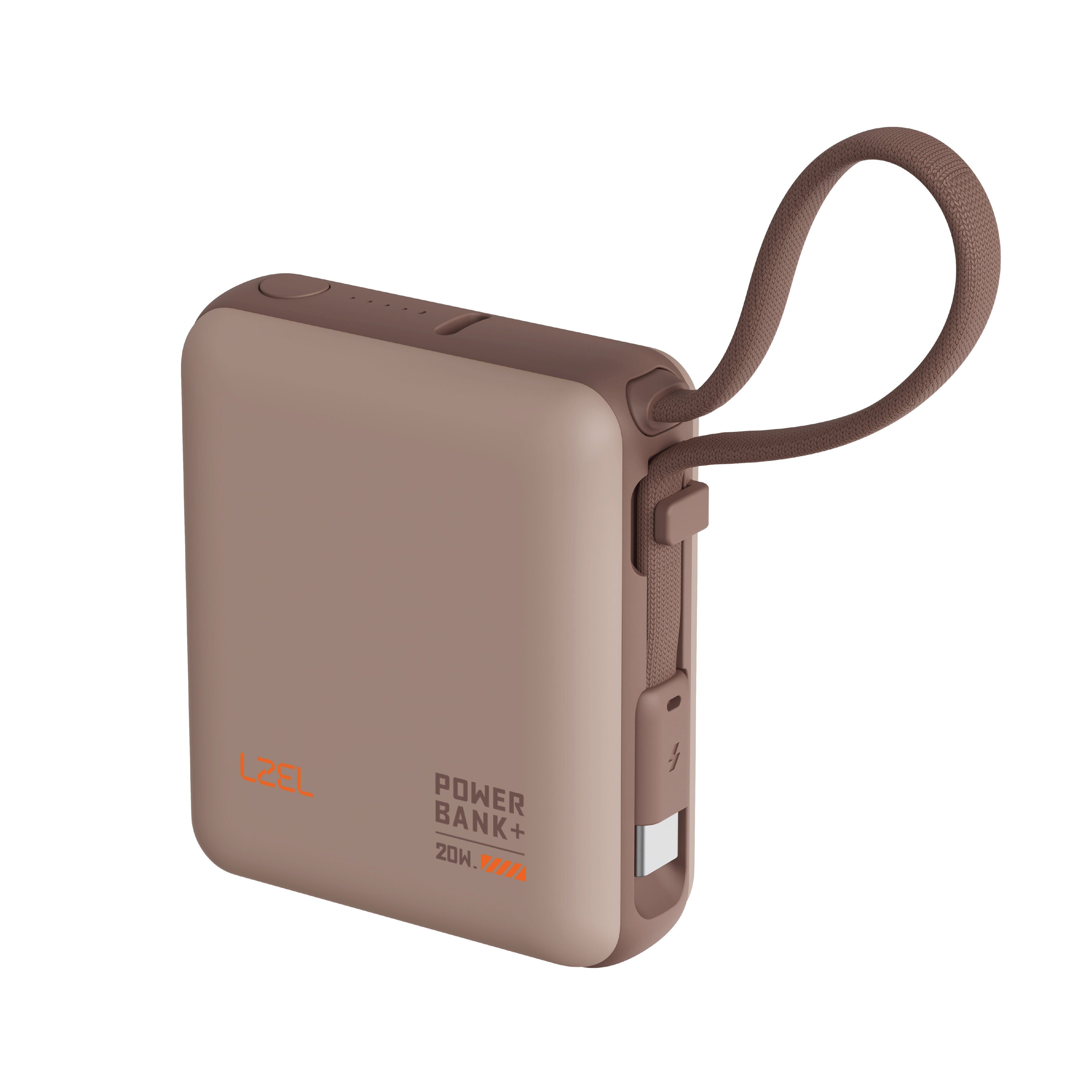 LZEL ZenoFlex Volt Mini 10000mAh PD Power Bank â€“ 20W Output / 18W Input | Mocha