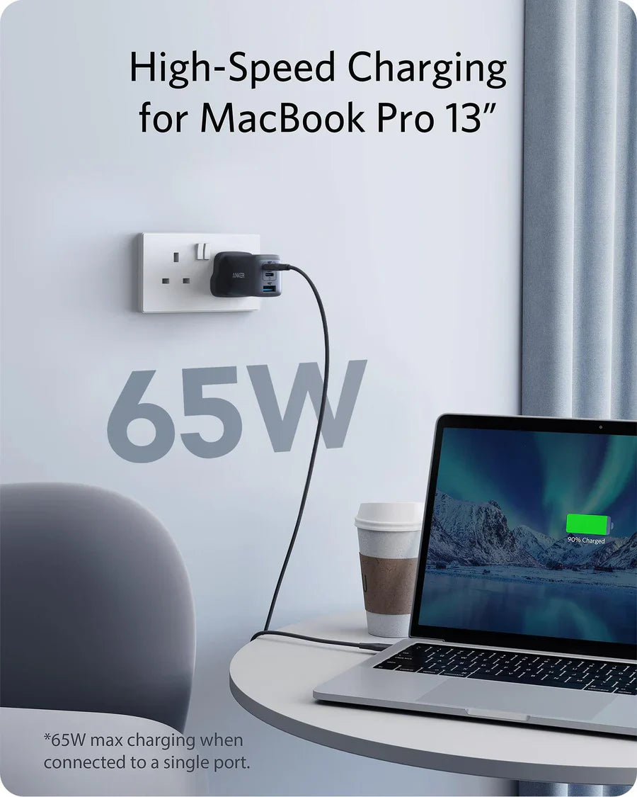 Anker PowerPort III 3-Port 65W Pod | Black