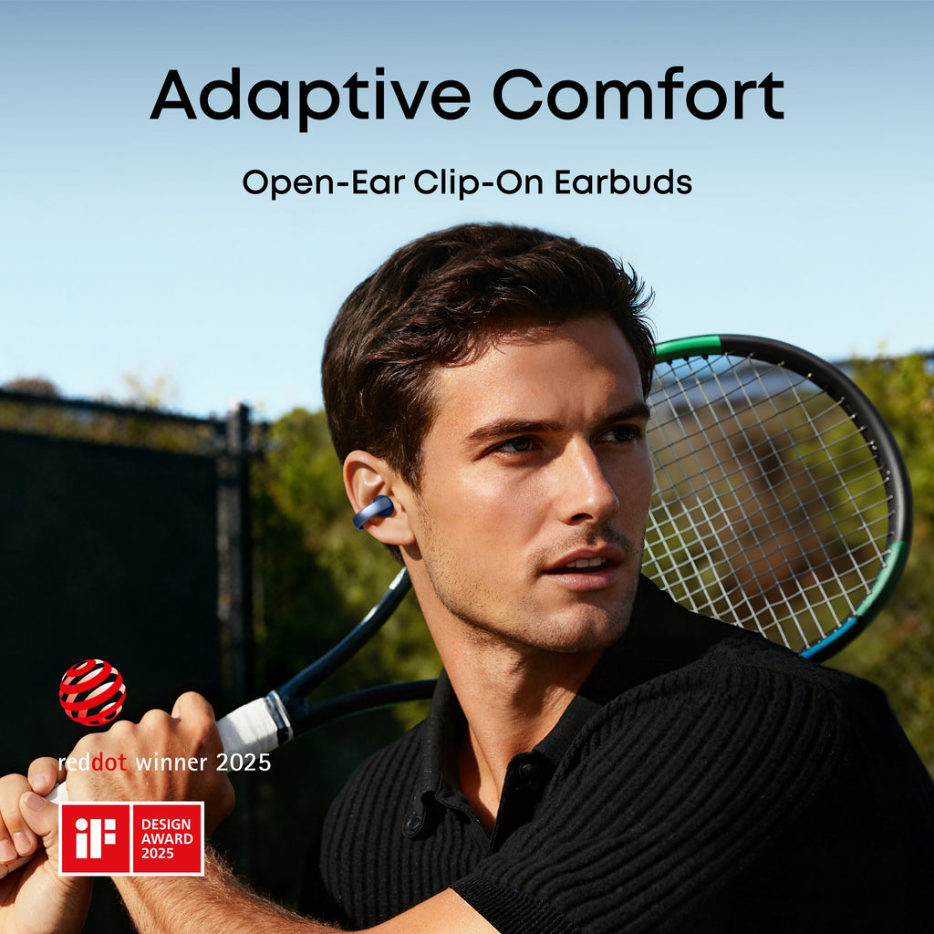 Soundcore AeroClip Open-Ear Clip-On Earbuds – Adaptive Comfort