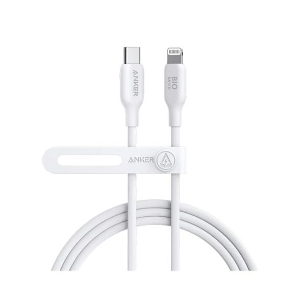 Anker Bio Based And Durable 542 Usb-c To Lightning Cable 3ft | White