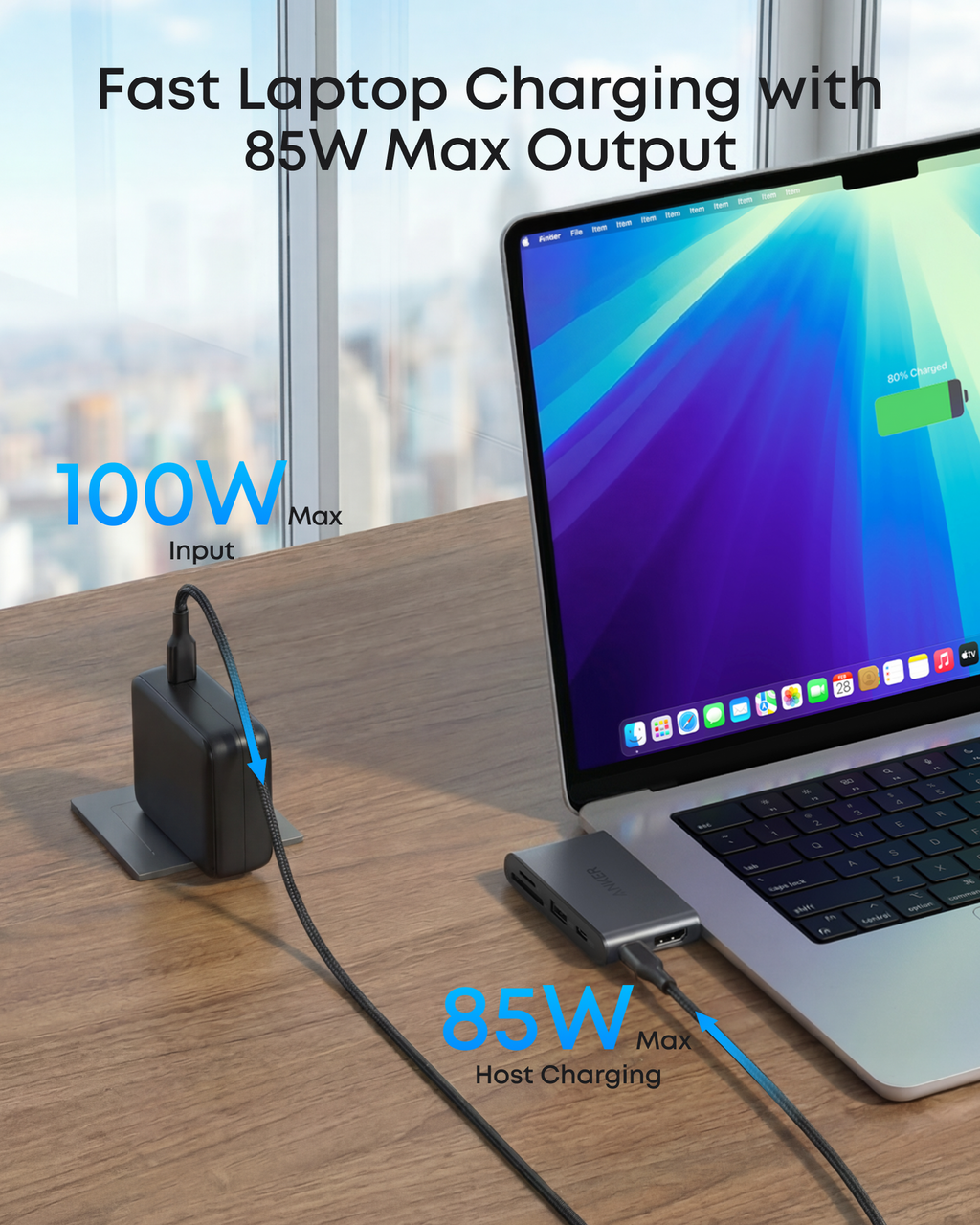 Anker Nano USB-C Hub 6 in 1 - 5Gbps | Black