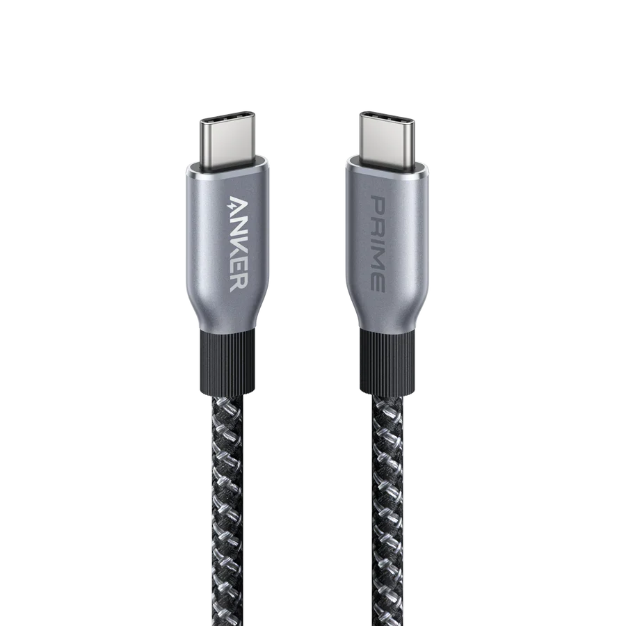 Anker Prime USB-C to USB-C Cable 3ft, 240W, Upcycled-Braided | Black